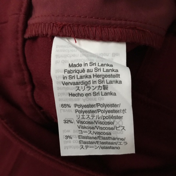 J. Crew burgundy dress pants - Picture 7 of 7